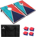 Cornhole Set Regulation Size 4x2 and 3x2 with Bags - Portable Outdoor
