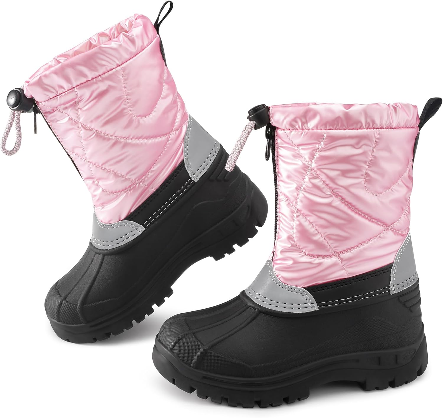 Cozy Kids Snow Boots - Waterproof Mid Calf Winter Shoes for Toddlers