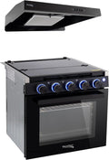 RecPro RV Stove 3 Burner Gas Range 21in Tall - Compact RV Cooking