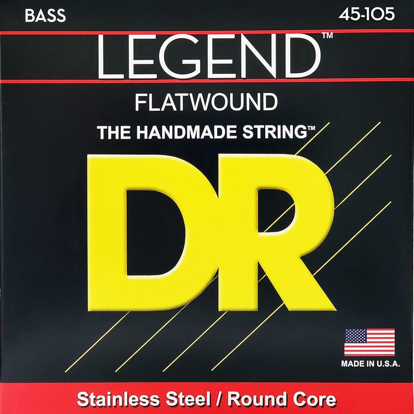 DR Strings Legend Polished Flatwound Stainless Steel Bass Strings