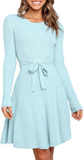 Long Sleeve Midi Dress for Women by ANRABESS - Perfect for Fall