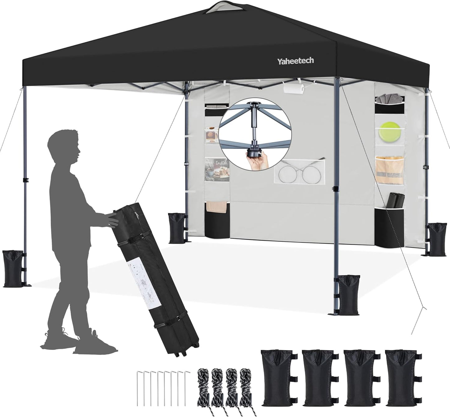 Yaheetech 10x10 Pop-up Canopy Tent for Outdoor Events