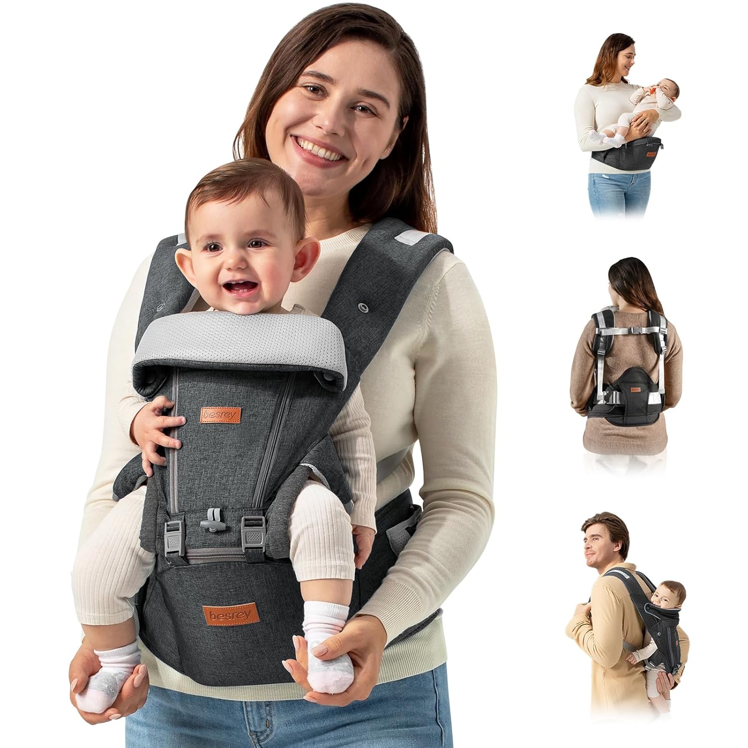 besrey Baby Carrier Hip Seat for Dad: Comfort and Versatility