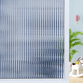 Windimiley 3D Reeded Glass Privacy Film for Window Decoration