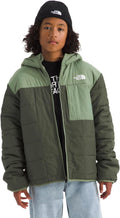 Boys' Reversible Shasta Full Zip Hooded Jacket - Two Looks for Cold