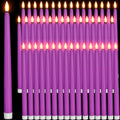 Flameless Taper Candles Pack 48 - Realistic Yellow Flicker
