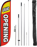 Feather Flag Pole Kit 12ft - Portable Grand Opening Banner