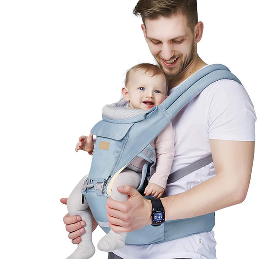 FRUITEAM 6-in-1 Baby Carrier for All Ages (Blue)