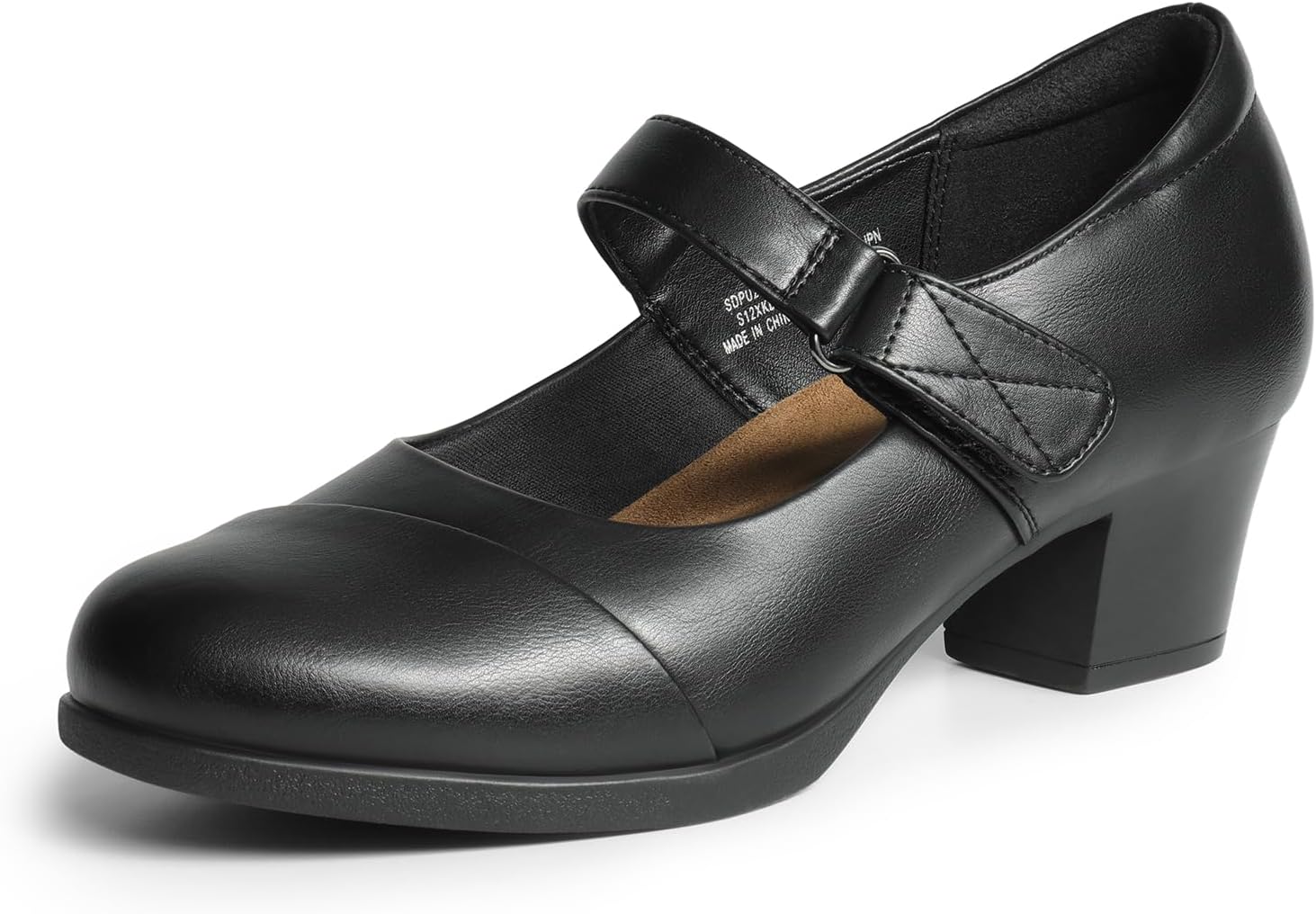 DREAM PAIRS Women's Chunky Low Block Closed Toe Heels Pumps
