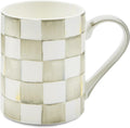 MACKENZIE-CHILDS Sterling Check Porcelain Mug - Elegant Everyday Cup