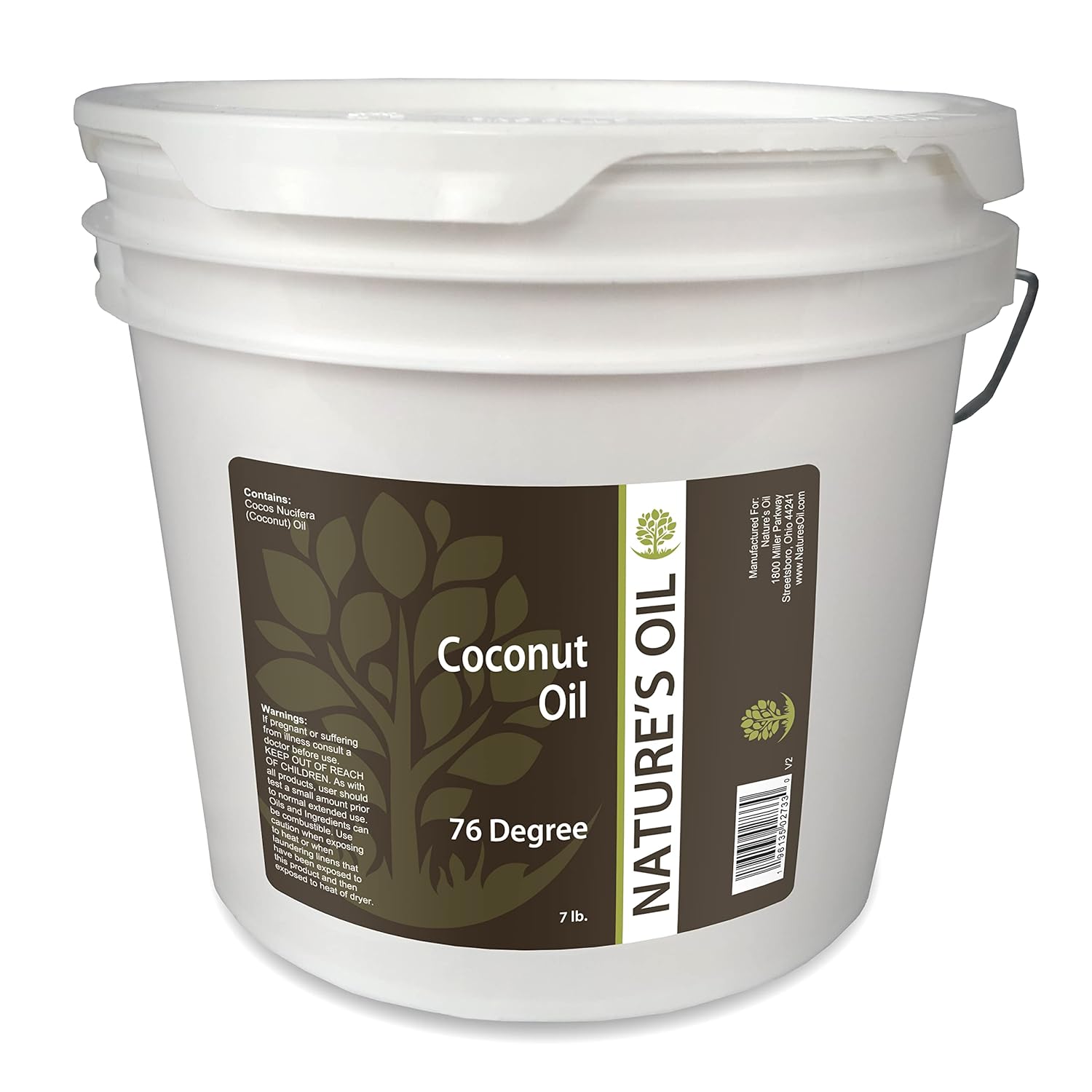 Nature's Oil Coconut 76 Degree, Naturally Refined Carrier Oil