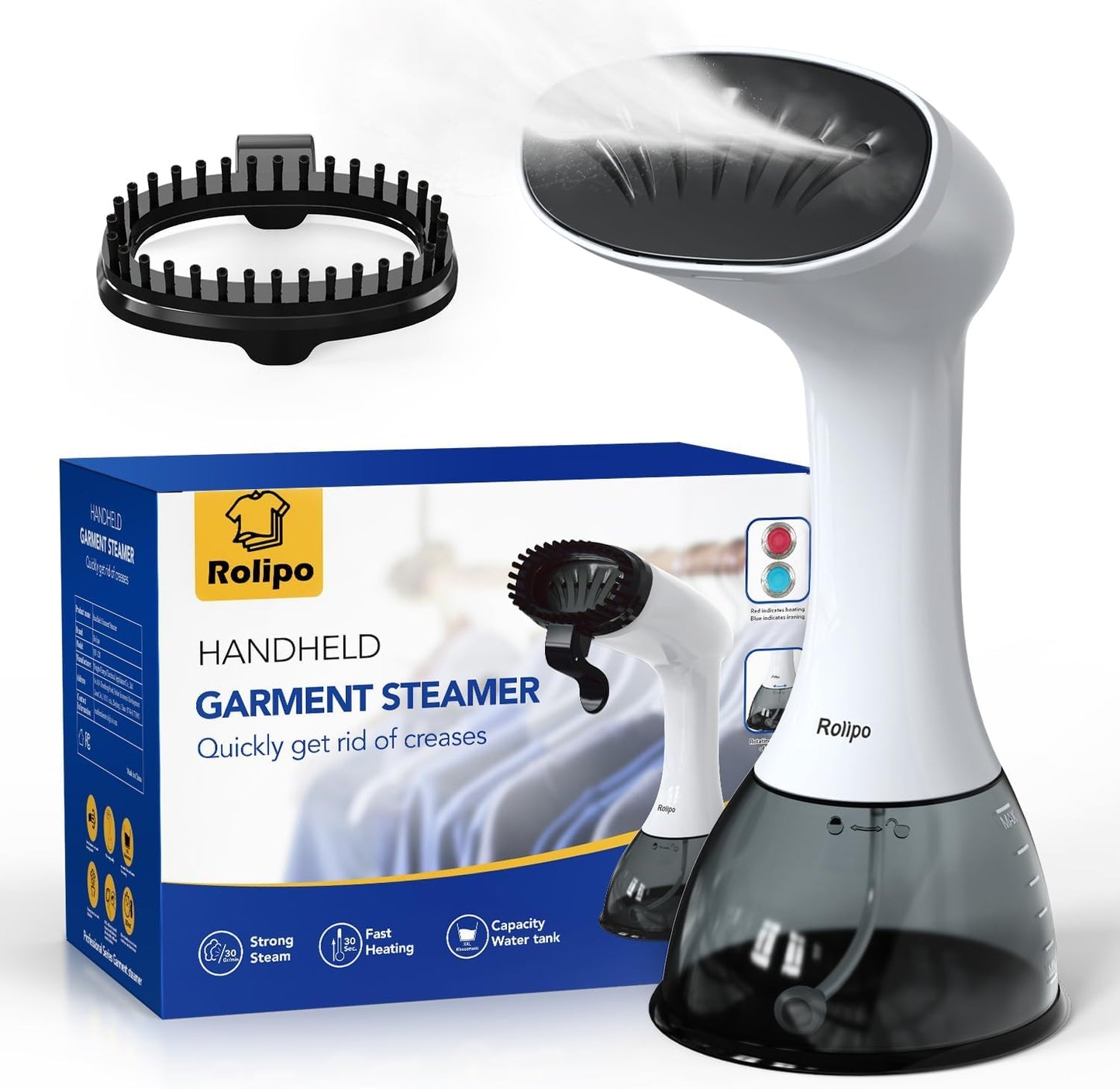 1350W Clothes Steamer for Home, Office, and Travel Use