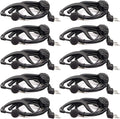 Adjustable Walkie Talkie Earpiece with Mic for Two Way Radio