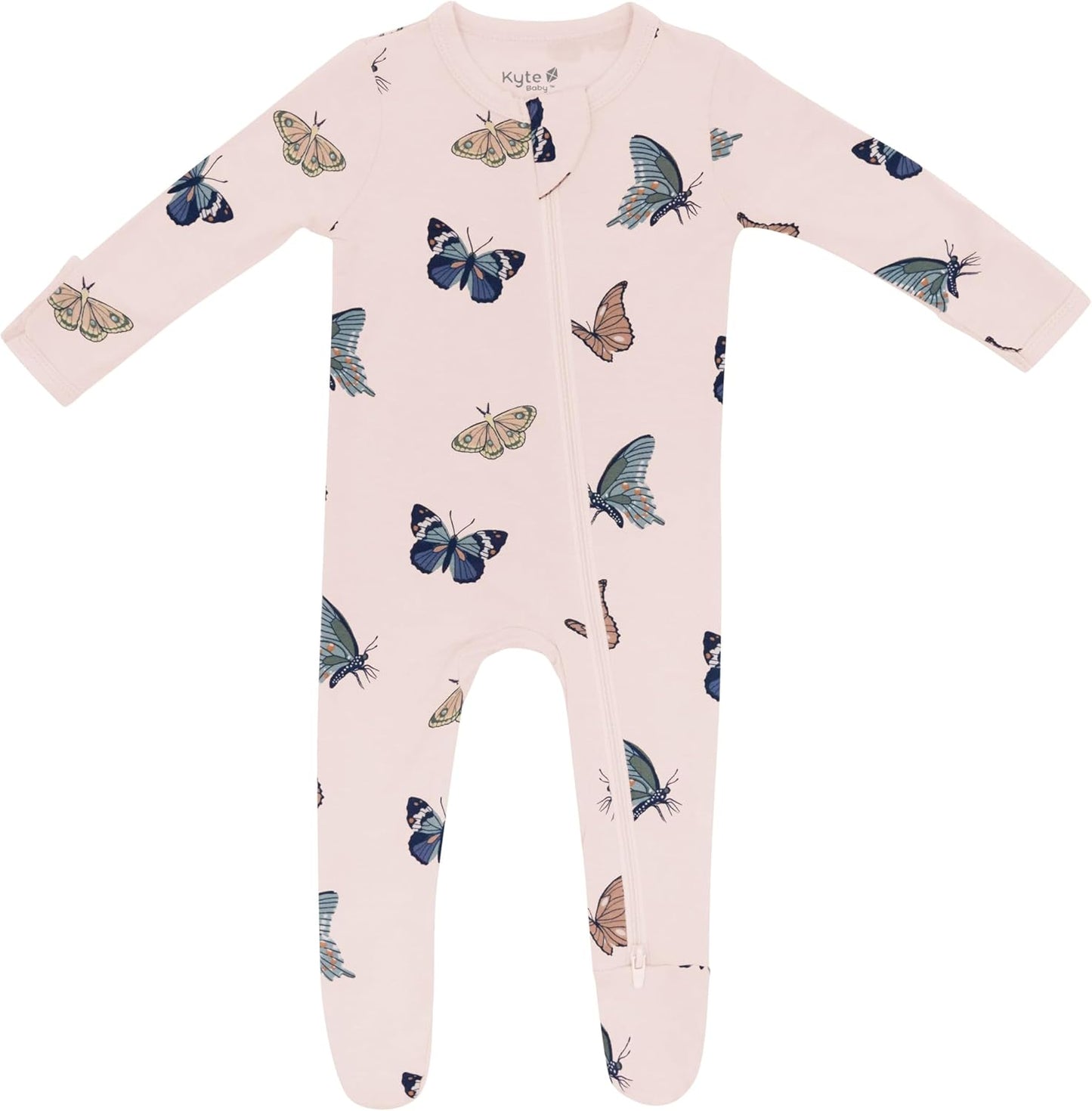 KYTE BABY Unisex Zipper Closure Footies for Infants 0-24 Months