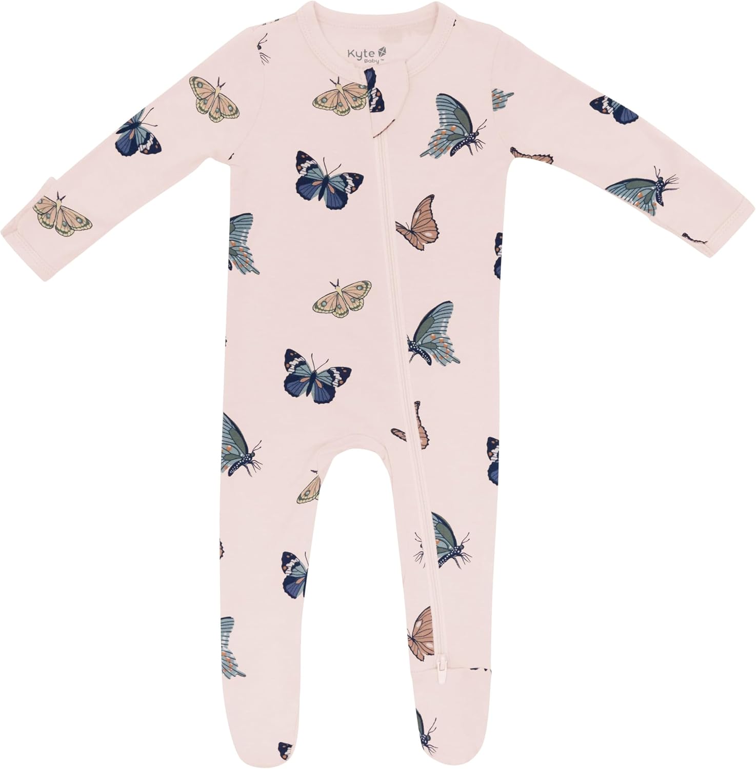 KYTE BABY Unisex Zipper Closure Footies for Infants 0-24 Months