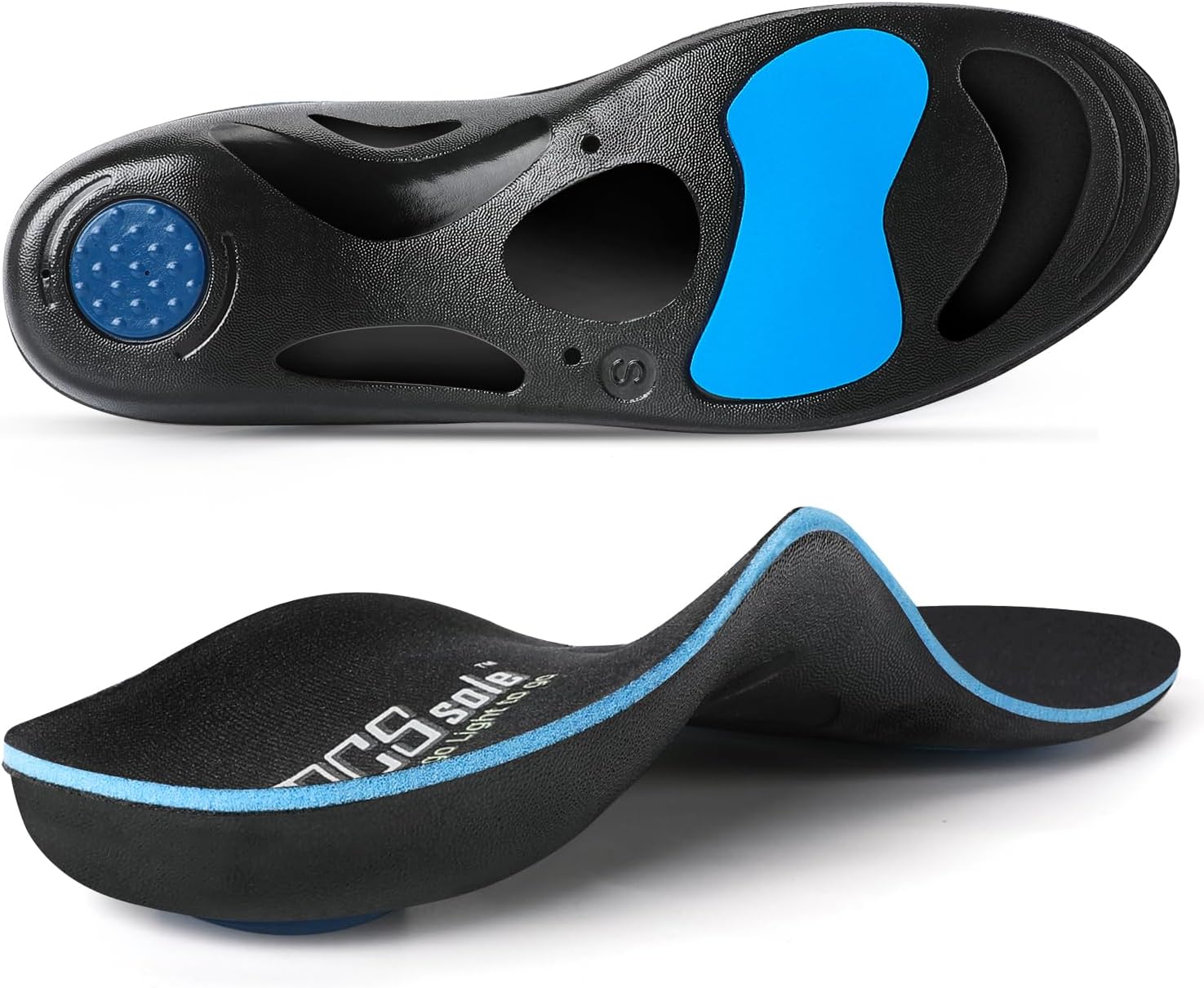 PCSsole Orthotic Insoles for Flat Feet and Plantar Fasciitis Relief
