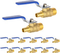 EFIELD 1/2 in Crimp Pex x 1/2 in NPT Ball Valve 10-Pack - Durable