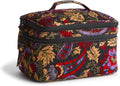 Women's Premium Cotton Brush Up Cosmetic Case - Quilted Cotton Carry