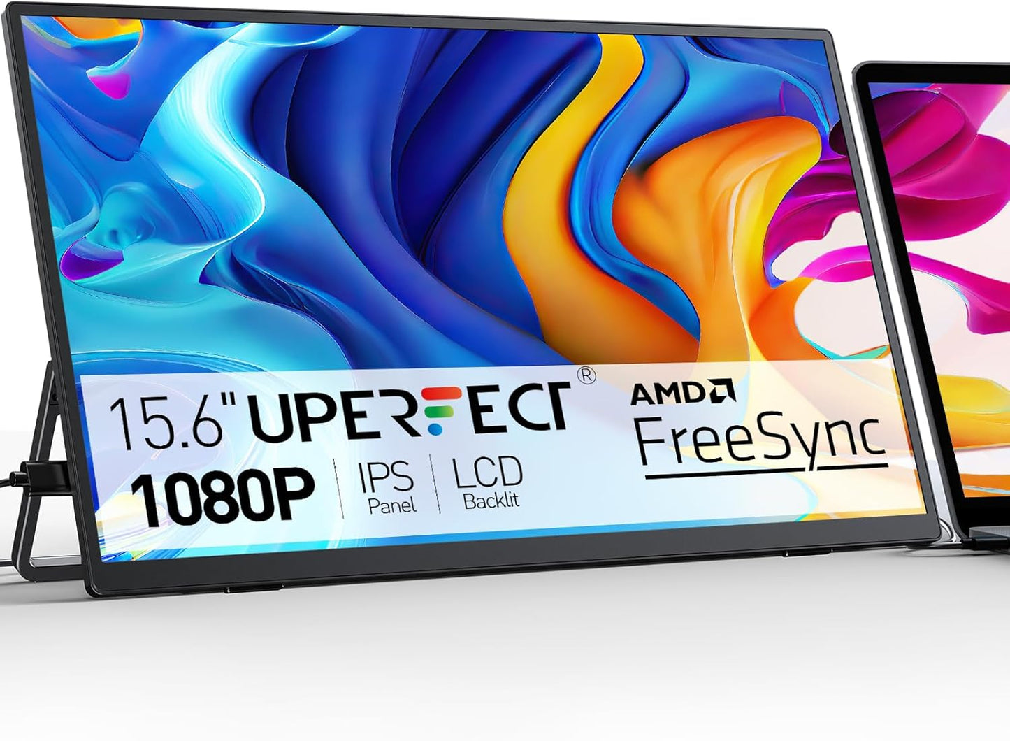UPERFECT 15.6 FHD Portable Monitor: 100% sRGB, Ultra-Slim