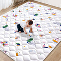 Baby Play Mat 79 x 63 in - Premium Thicker Foam One-Piece Playmat