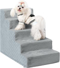 Dog Stairs for Small Dogs 22in 5-Step - Soft Non-Slip Pet Steps