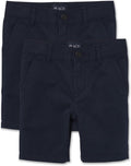 Children's Place Stretch Chino Shorts - Durable Everyday 2-Pack