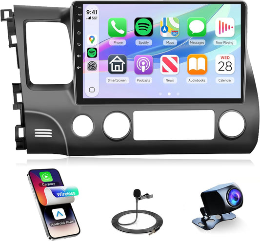 8Core 4G+64G Android 15 Car Radio for Honda Civic 2006-2011