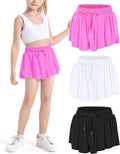 Girls Butterfly Shorts Flowy 2-in-1 Athletic Shorts - Soft, Quick-Dry