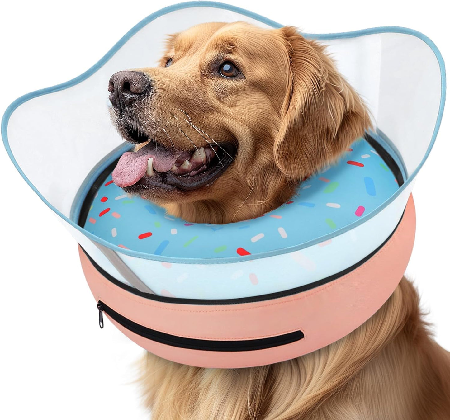 Supet Inflatable Dog Cone Collar for Post-Surgery Comfort