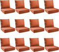 Outdoor Cushion Set for Patio Furniture 24x24x6 in - 12-Pack