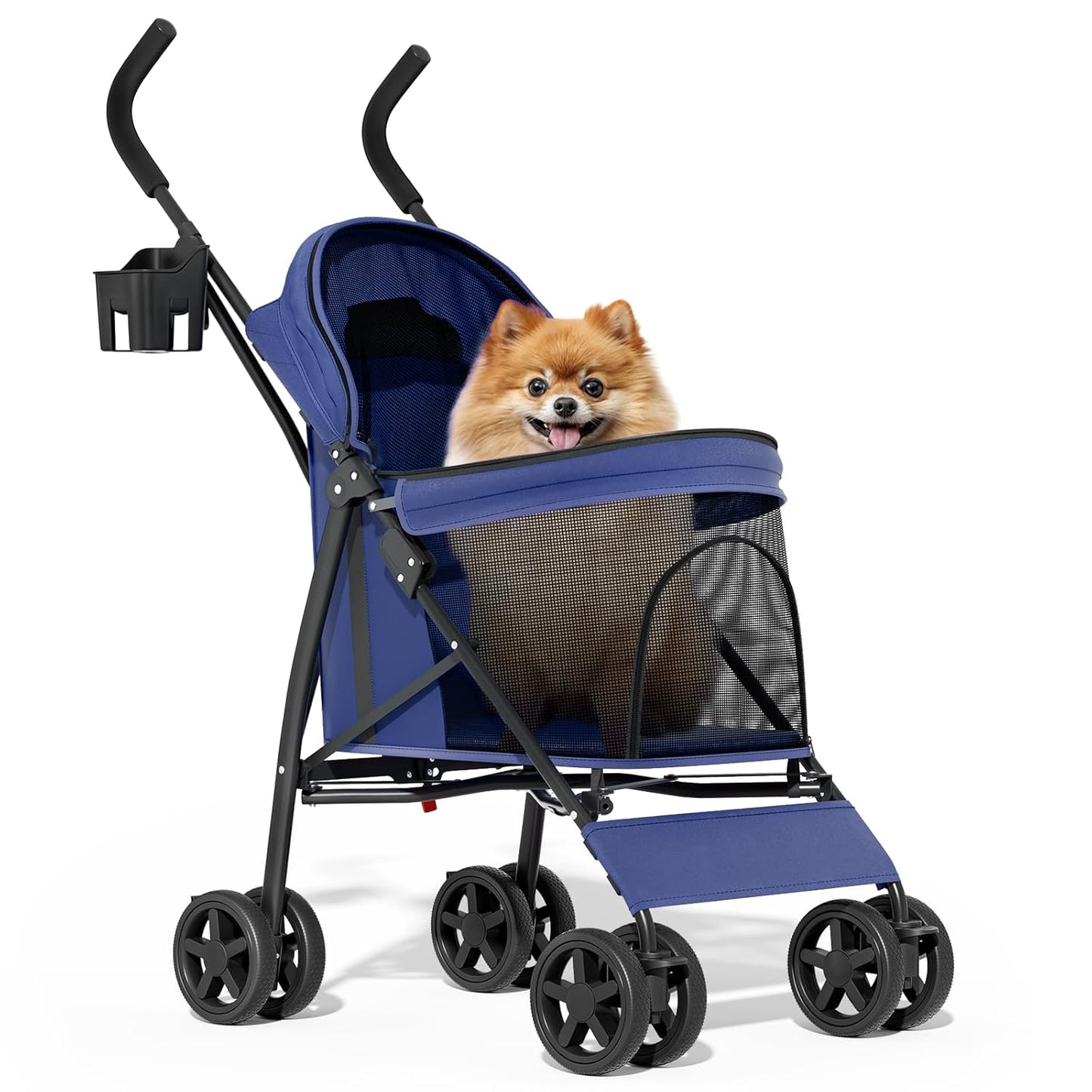 MoNiBloom Pet Stroller for Small Dogs - Easy-Fold Jogger