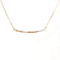 Custom THREE COLOR Morse Code Necklace - Personalized Hidden Message