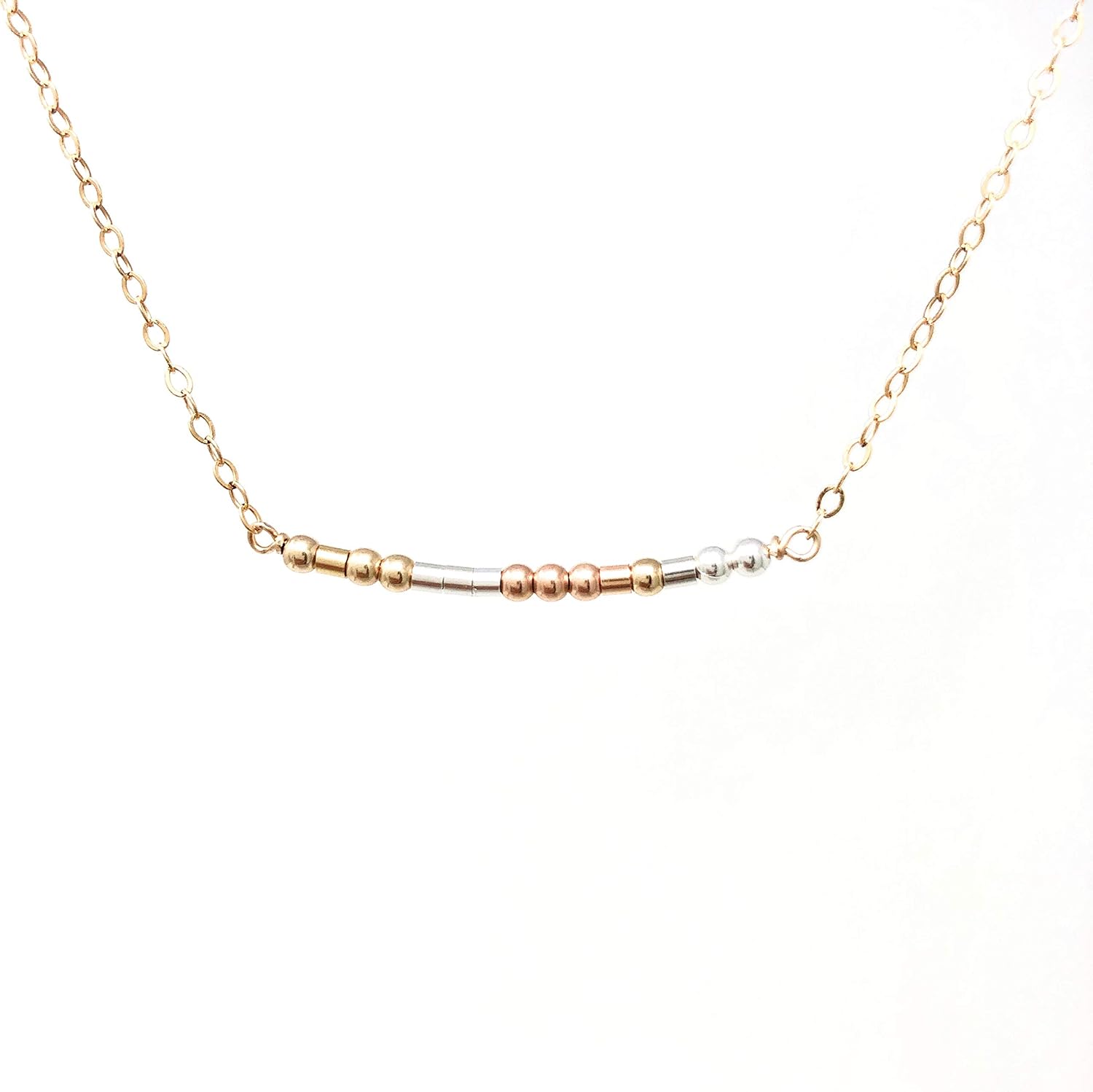 Custom Morse Code Necklace with Hidden Message Jewelry Gift