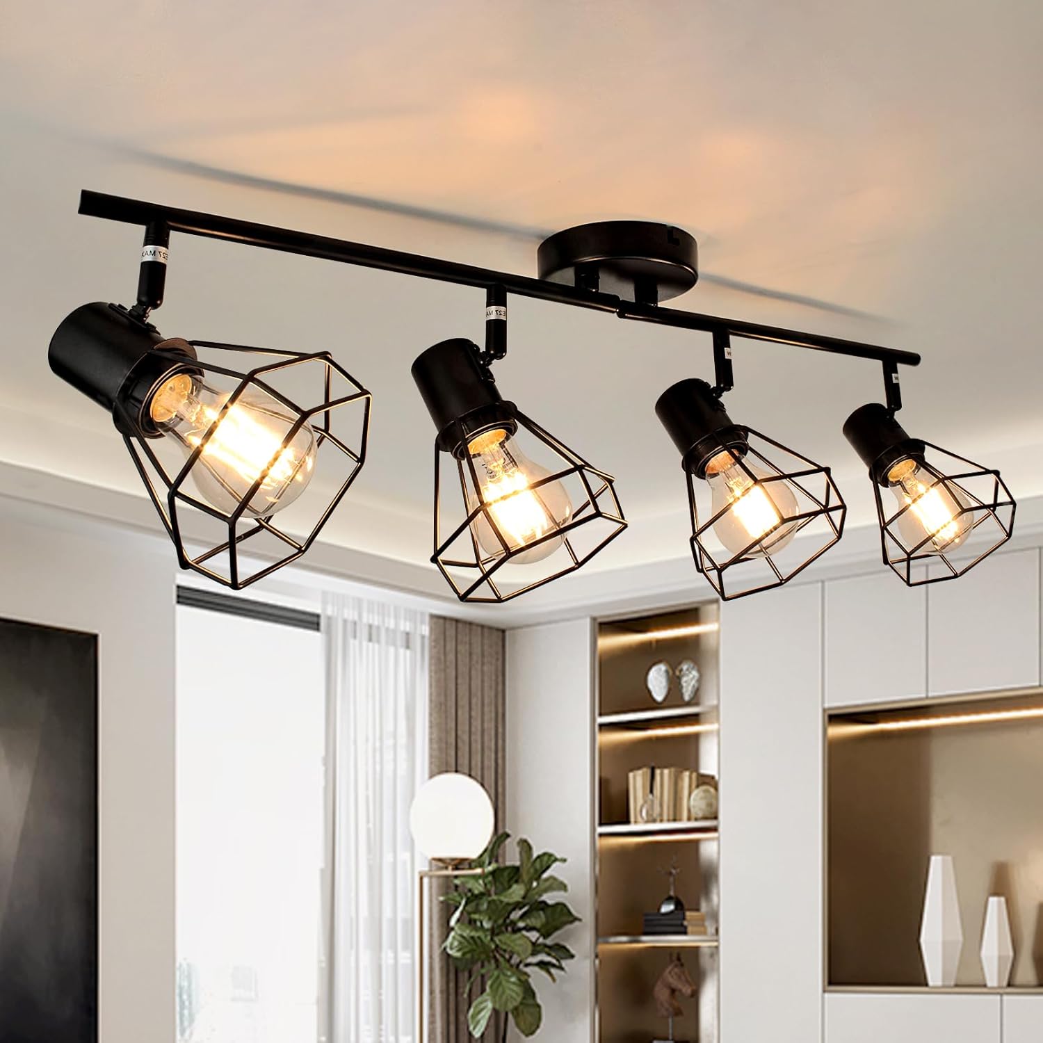 HiBay 4-Light Track Lighting for Modern and Farmhouse Styles