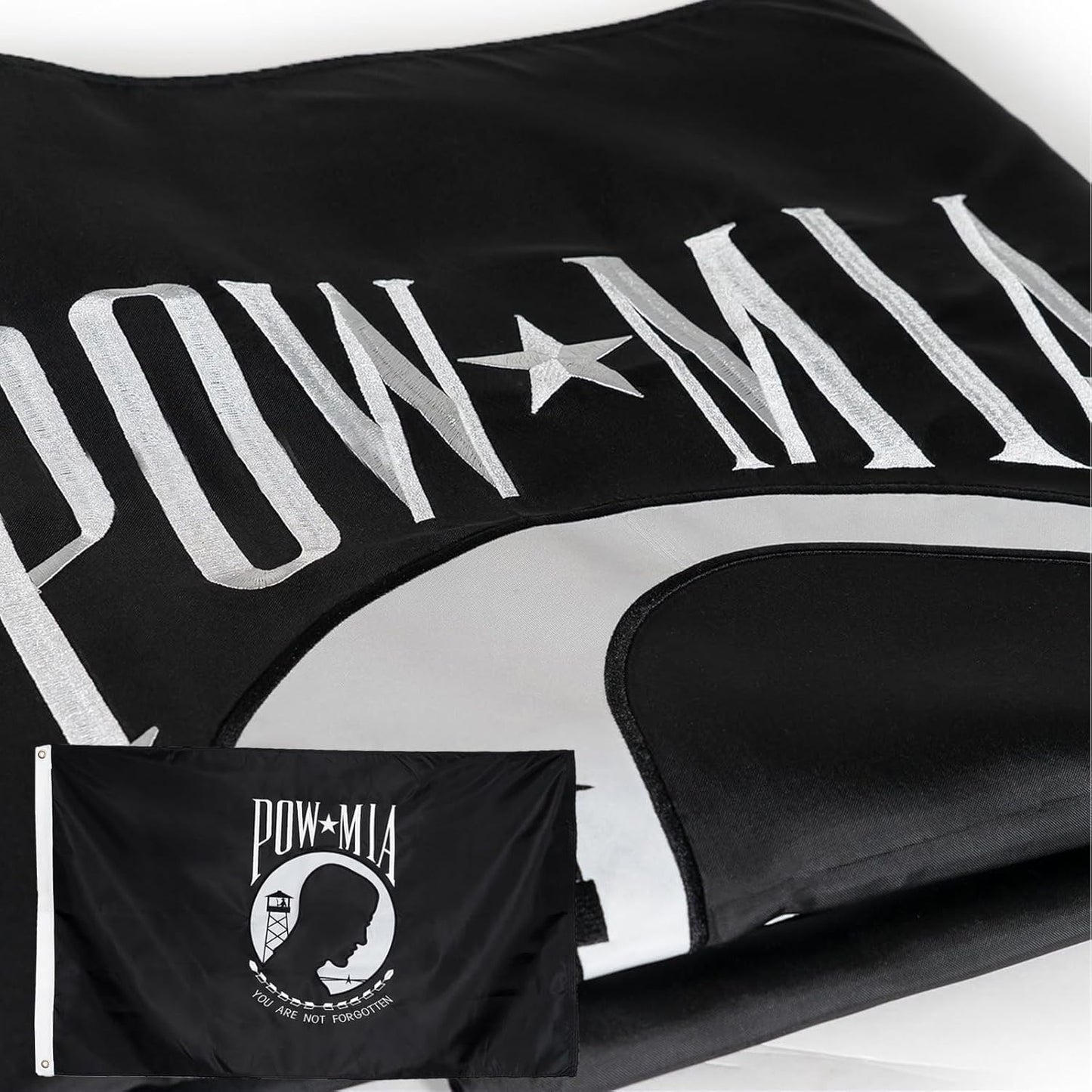 Durable 3x5 Pow Mia Flag for Outdoor and Indoor Use