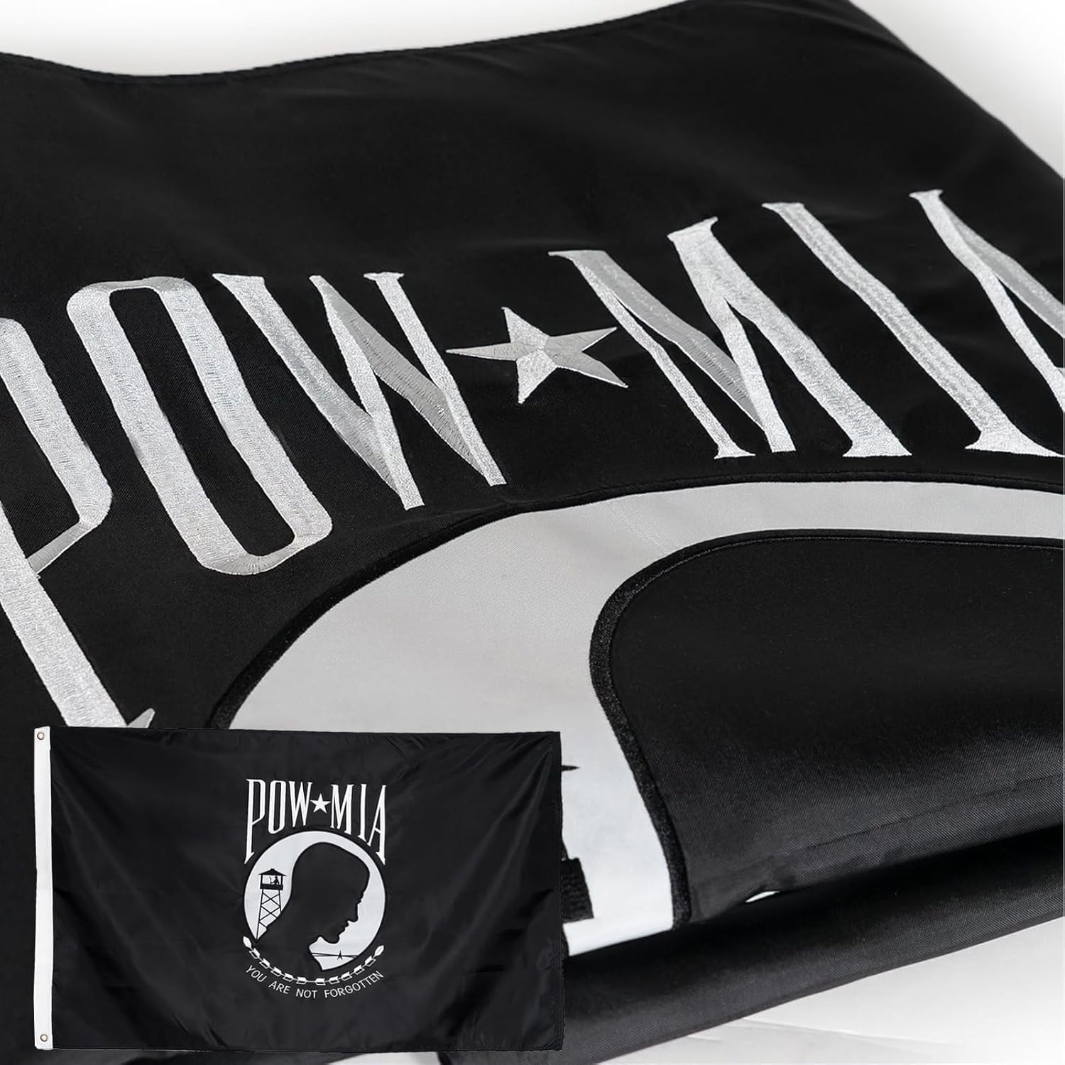 Durable 3x5 Pow Mia Flag for Outdoor and Indoor Use
