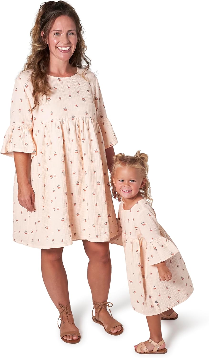 Modern Moments Baby Girls' Mommy and Me Gauze Dress Set