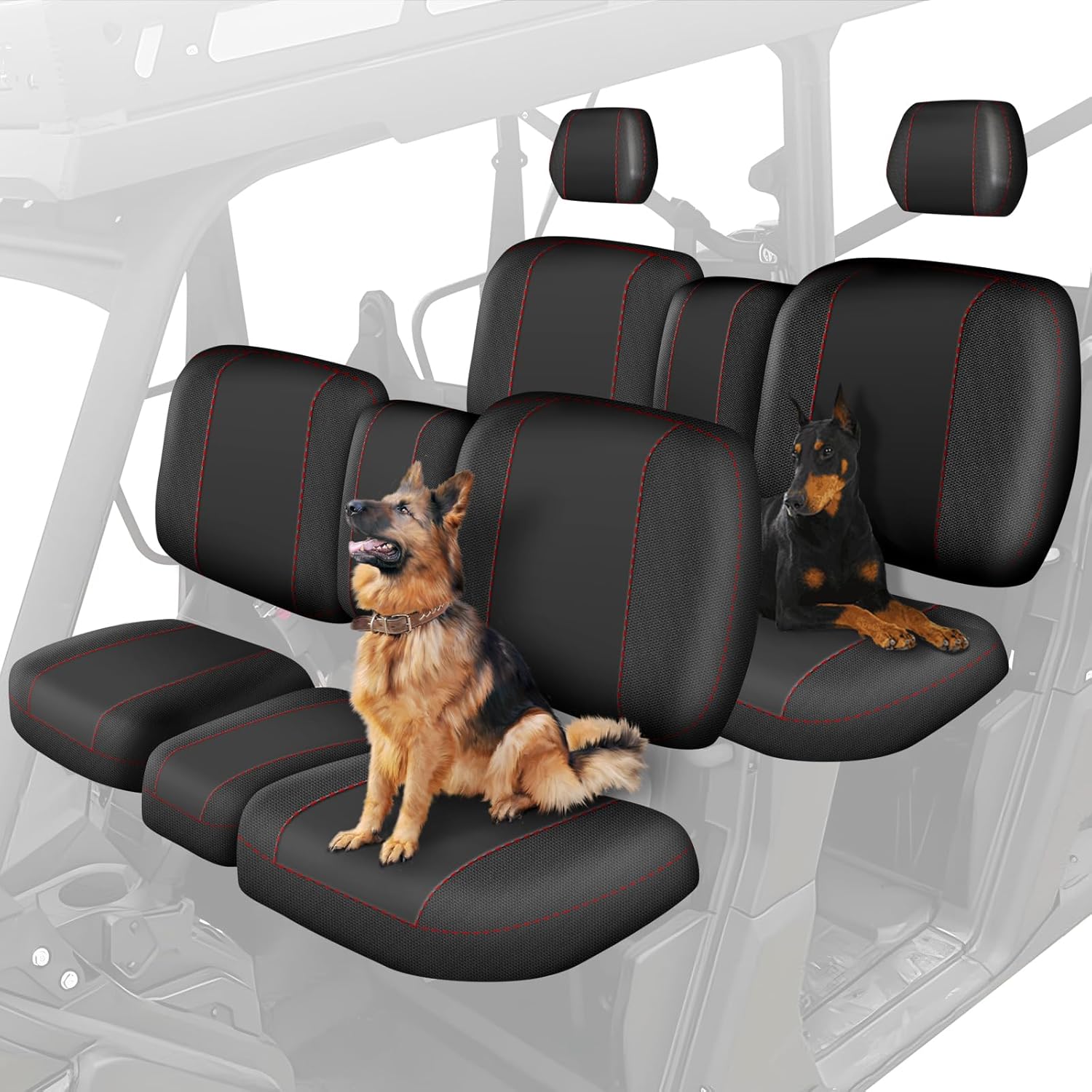 BORDAN UTV Seat Cover for Can Am Defender MAX 2018-2024