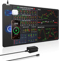 Wireless Charging Mouse Pad XXL Trading Desk Mat - Fast 15W Pad