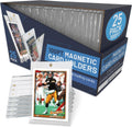 Magnetic Card Holder Case 25 Pack - Clear UV Protect Display