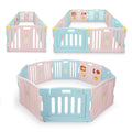Kidzone Interactive Baby Playpen 8 Panel Play Yard - Safe Play Space