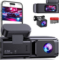 Ecomoment Dual Dash Cam: 2.5K+1080P, Wi-Fi, Night Vision