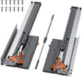 SIGOE Push to Open & Soft Close 18 in Undermount Drawer Slide - Smooth