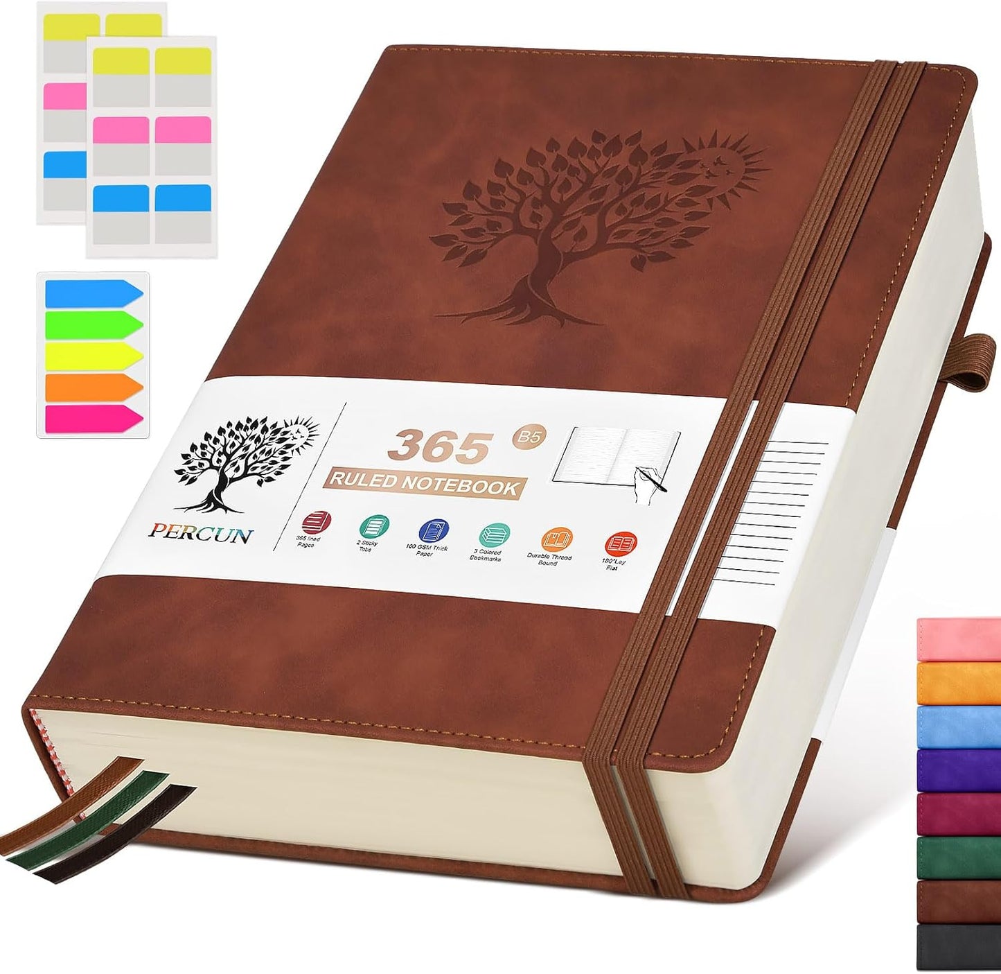 365 Page Premium Leather Journal - PERCUN