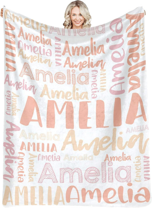 Personalized Blankets for Kids and Adults - Custom Name Throws
