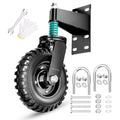 Gate Wheel 15.4 in Overall Height, 8 in Wheel - Heavy Duty Gate Caster