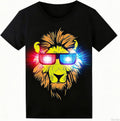 Sound Activated LED T-Shirt Glow in The Dark Light Up Shirt - Party