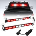 Switchable 4 Colors Emergency Strobe Light Bar - 162 LED Visibility