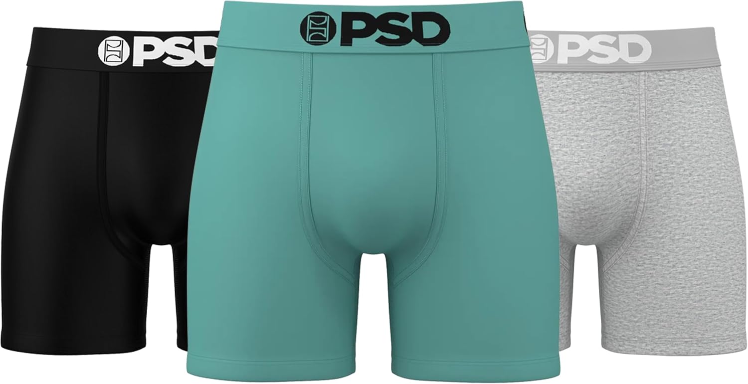 PSD Men's Mid Length Boxer Briefs - 5 Inch Inseam Comfort