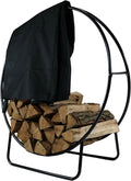 48 in Firewood Rack with Cover - Indoor Outdoor Log Holder